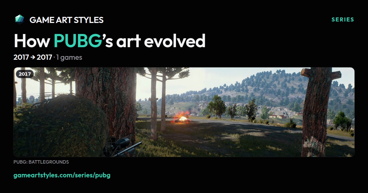 PUBG art evolution poster, 2017 to 2017
