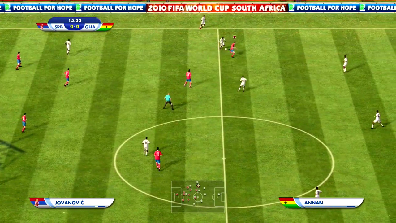 2010 FIFA World Cup South Africa screenshot: realistic, three-quarter, no outlines, realistic lighting (environment)