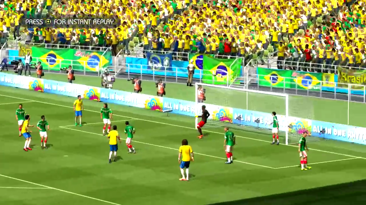 2014 FIFA World Cup Brazil screenshot: realistic, three-quarter, no outlines, realistic lighting (environment)