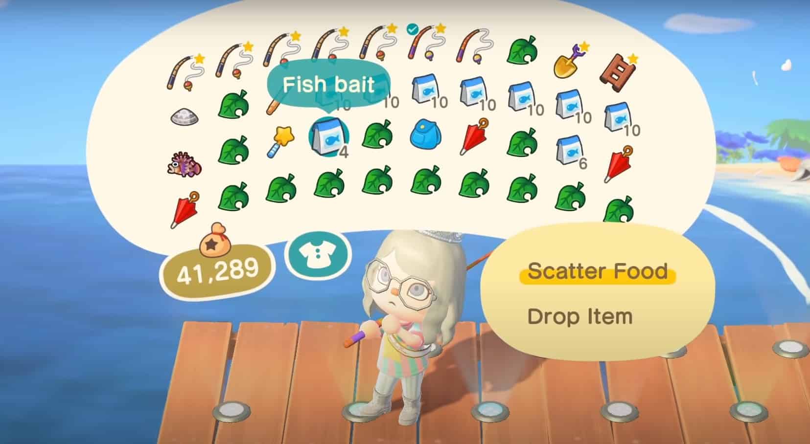 Animal Crossing: New Horizons screenshot: stylized 3d, third-person, three-quarter, no outlines, soft gradient (ui / menu)