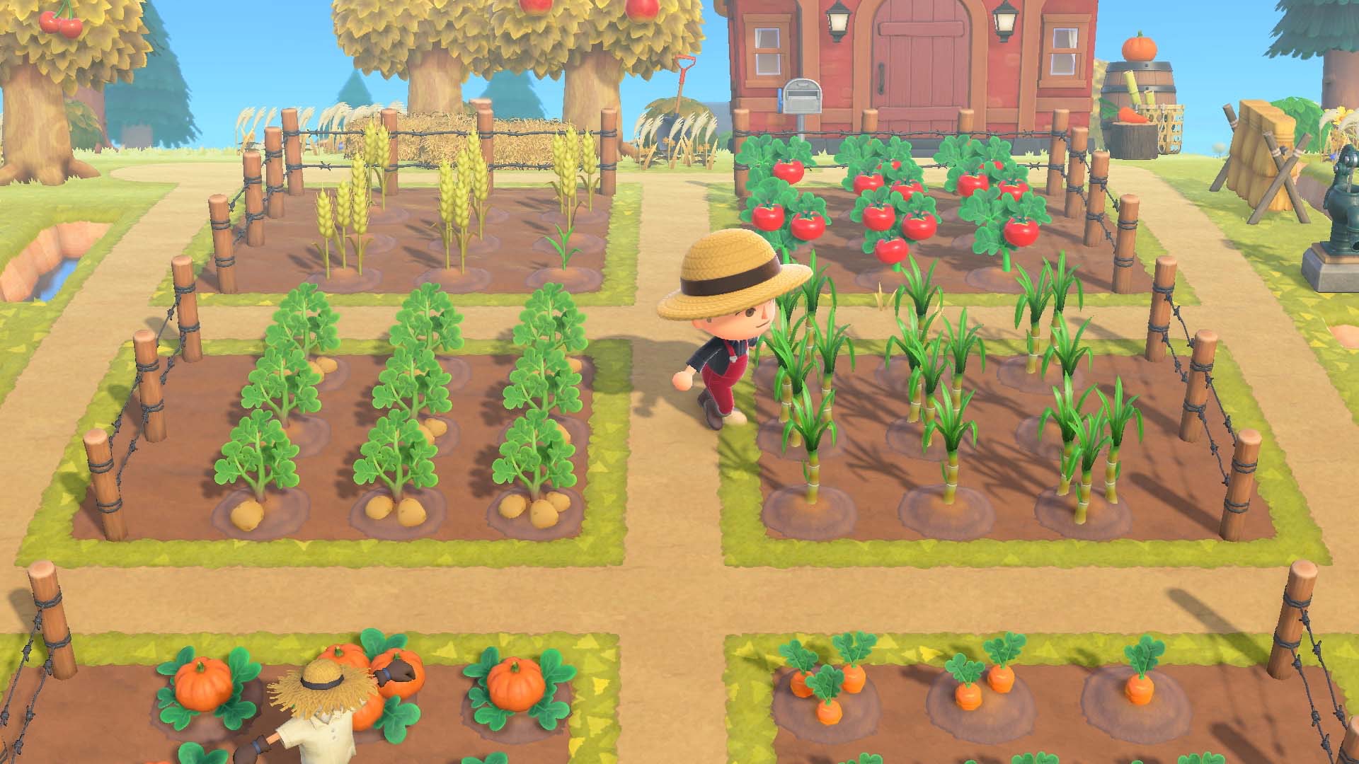 Animal Crossing: New Horizons screenshot: stylized 3d, third-person, three-quarter, no outlines, soft gradient (environment, character)