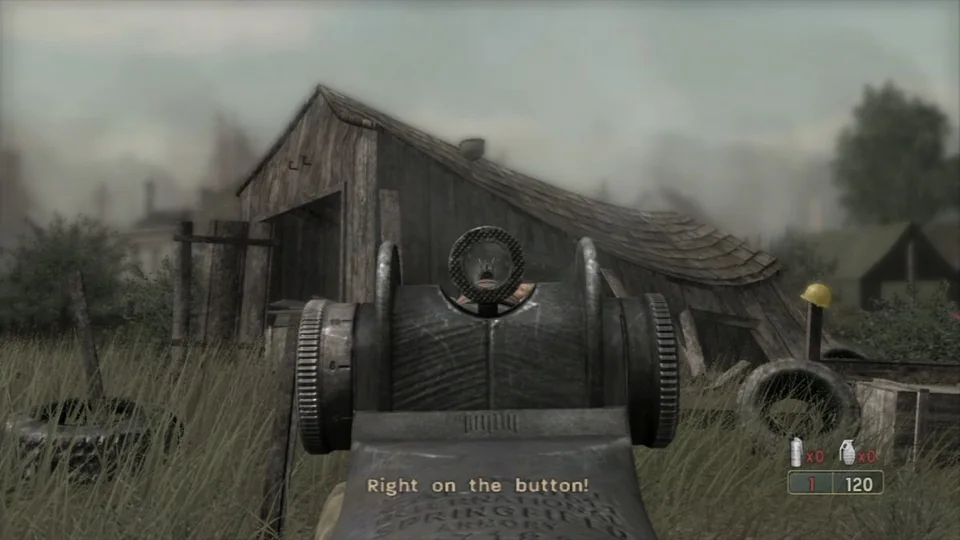 Call of Duty 3 screenshot: realistic, first-person, no outlines (environment)