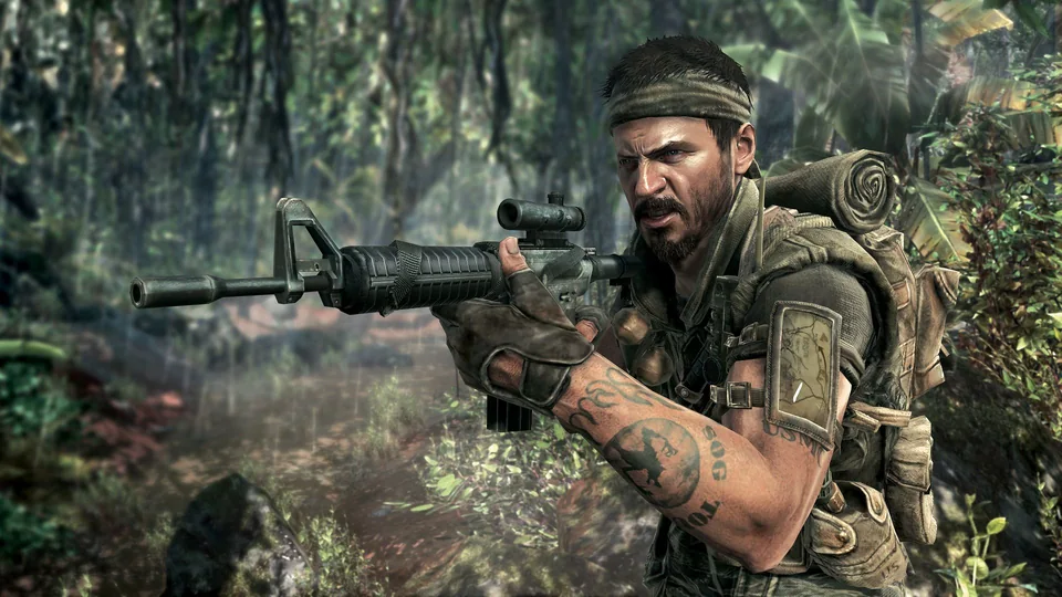 Call of Duty: Black Ops screenshot: realistic, first-person, no outlines, realistic lighting (character, environment)