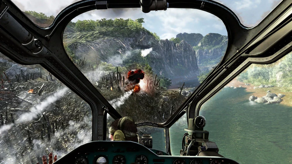 Call of Duty: Black Ops screenshot: realistic, first-person, no outlines, realistic lighting (environment, combat)