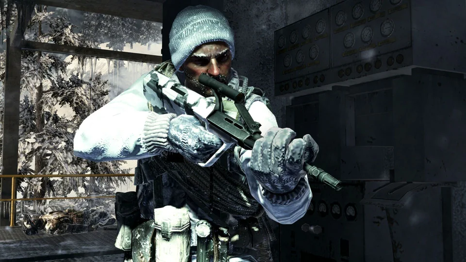 Call of Duty: Black Ops screenshot: realistic, first-person, no outlines, realistic lighting (character)