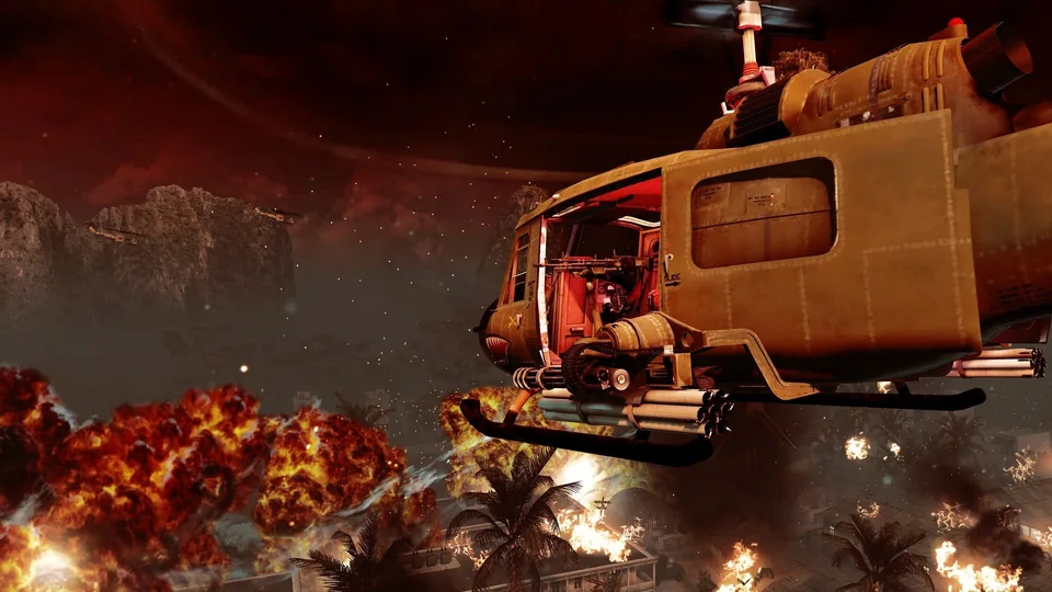 Call of Duty: Black Ops screenshot: realistic, first-person, no outlines, realistic lighting (combat, environment)