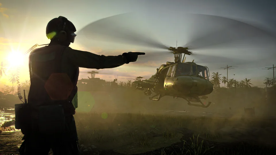 Call of Duty: Black Ops Cold War screenshot: realistic, first-person, no outlines, realistic lighting (environment, character)