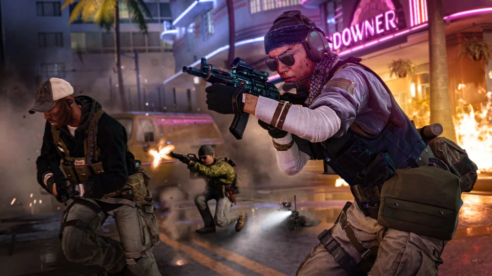 Call of Duty: Black Ops Cold War screenshot: realistic, first-person, no outlines, realistic lighting (character, combat)