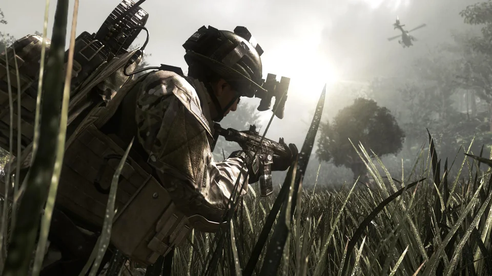Call of Duty: Ghosts screenshot: realistic, first-person, no outlines, realistic lighting (character, environment)