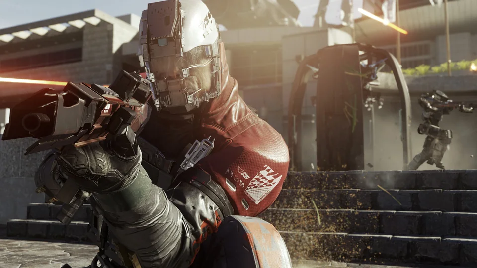 Call of Duty: Infinite Warfare screenshot: realistic, first-person, no outlines, realistic lighting (character, combat)
