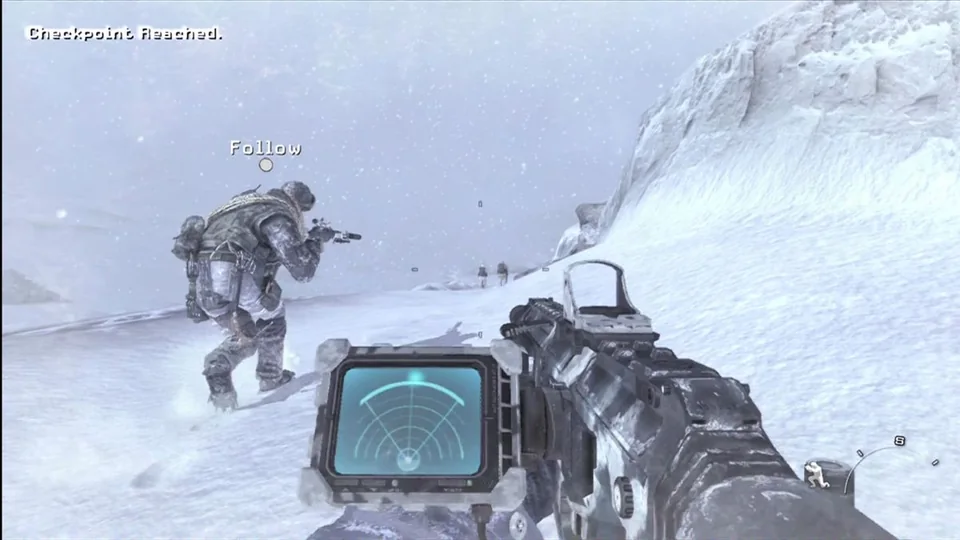 Call of Duty: Modern Warfare 2 screenshot: realistic, first-person, no outlines, realistic lighting (environment, character)