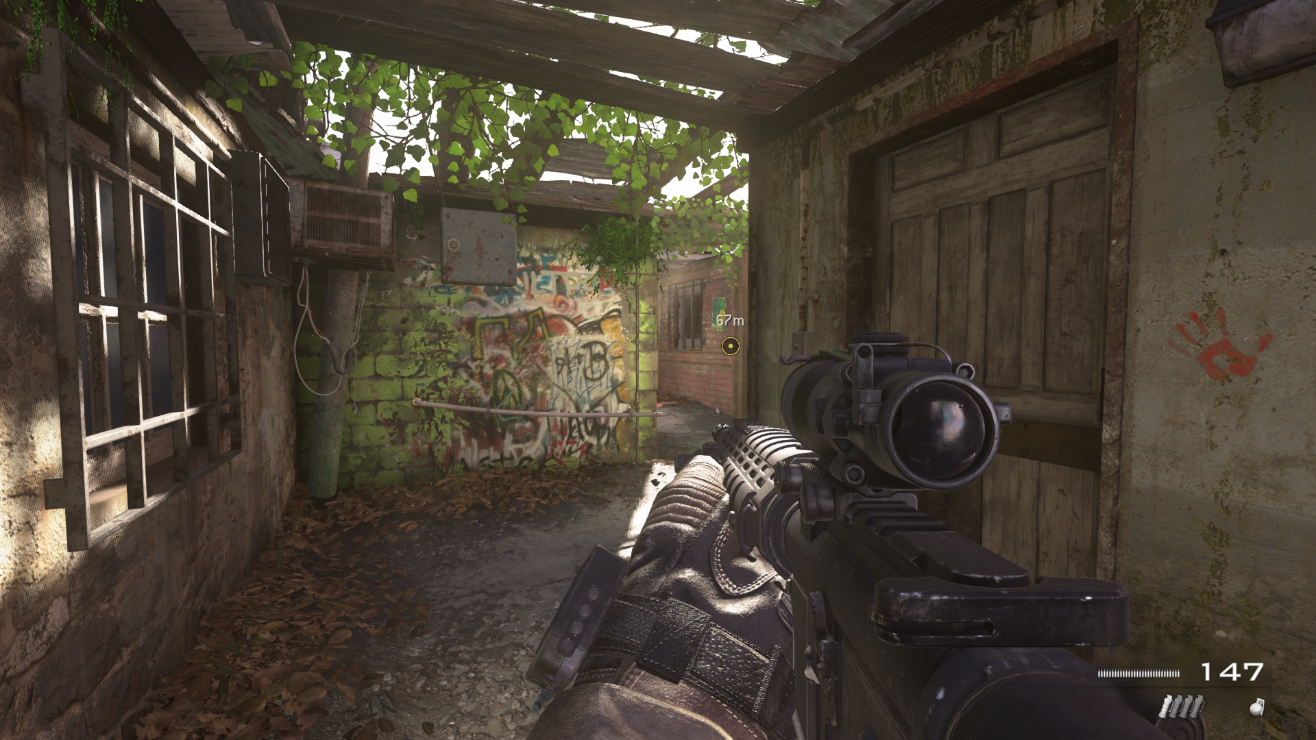 Call of Duty: Modern Warfare 2 Campaign Remastered screenshot: realistic, first-person, no outlines, realistic lighting (environment)