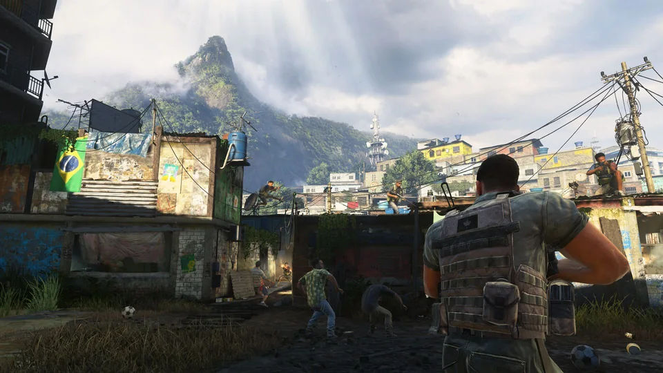 Call of Duty: Modern Warfare 2 Campaign Remastered screenshot: realistic, first-person, no outlines, realistic lighting (environment, character, combat)