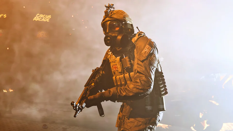 Call of Duty: Modern Warfare screenshot: realistic, first-person, no outlines, realistic lighting (character)