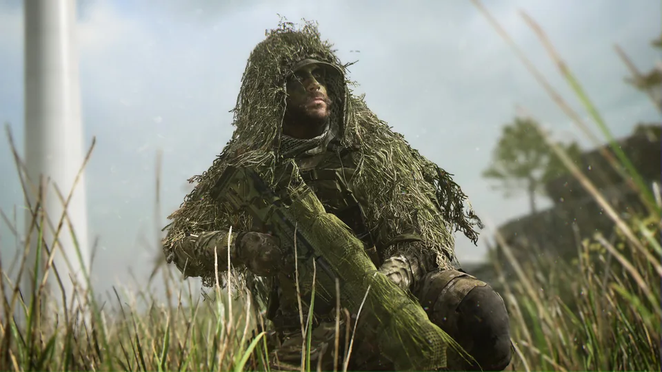 Call of Duty: Modern Warfare II screenshot: realistic, first-person, no outlines, realistic lighting (character, environment)