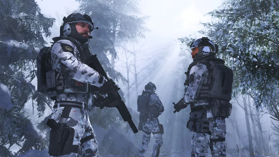 Call of Duty: Modern Warfare III screenshot: realistic, first-person, third-person, no outlines, realistic lighting (character, environment)