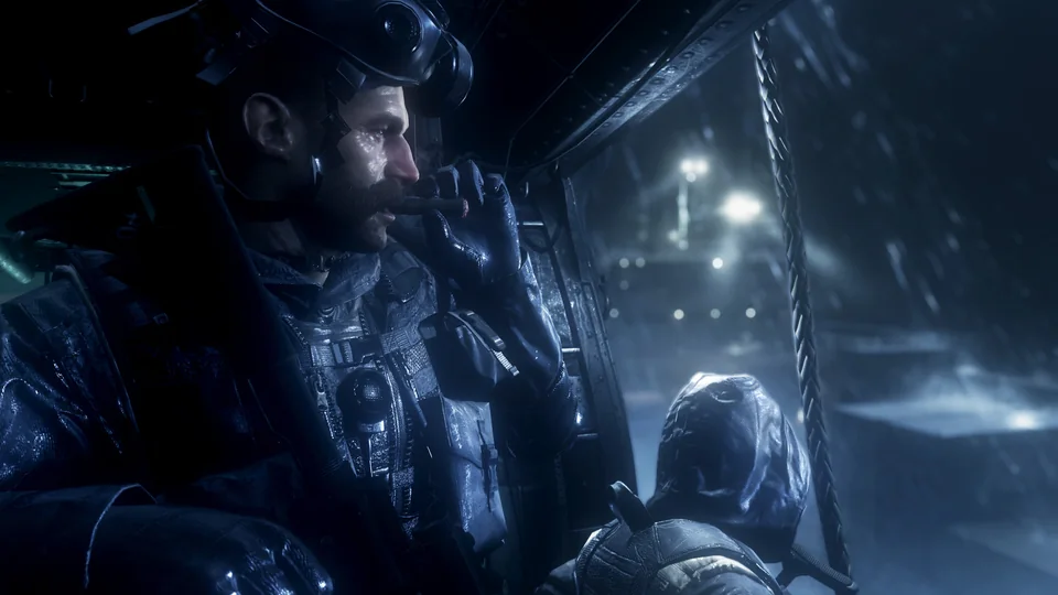 Call of Duty: Modern Warfare Remastered screenshot: realistic, first-person, no outlines, realistic lighting (character)
