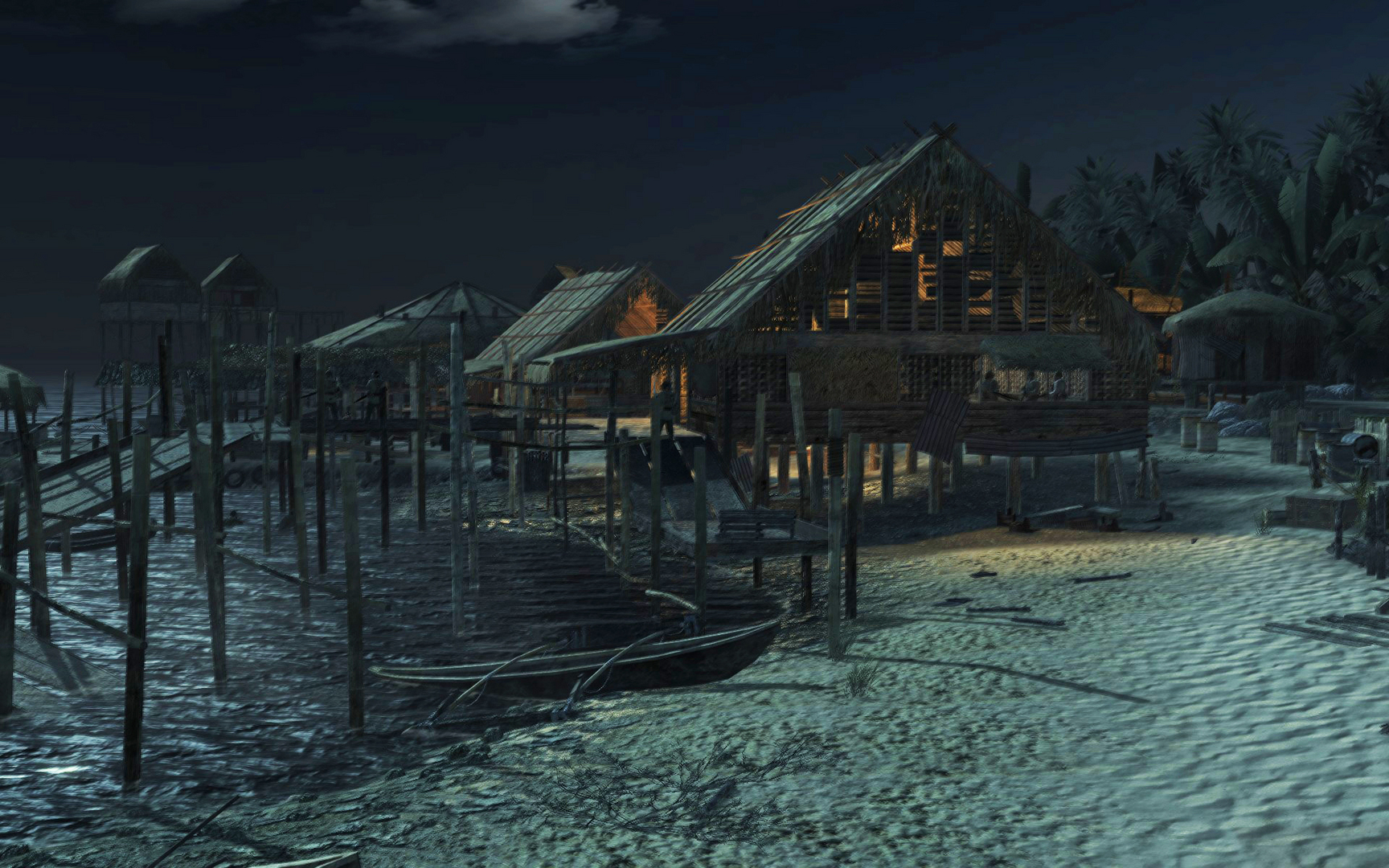 Call of Duty: World at War screenshot: realistic, first-person, no outlines, realistic lighting (environment)