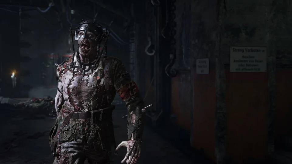 Call of Duty: WWII screenshot: realistic, first-person, no outlines, realistic lighting (character)