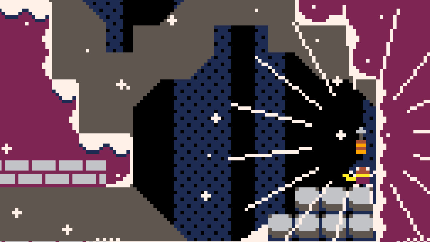 Celeste Classic 2 screenshot: pixel art, side-scrolling, flat / unlit (environment, character, combat)