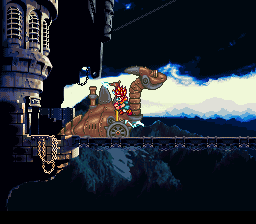 Chrono Trigger screenshot: pixel art, three-quarter, black outlines, baked lighting (combat)