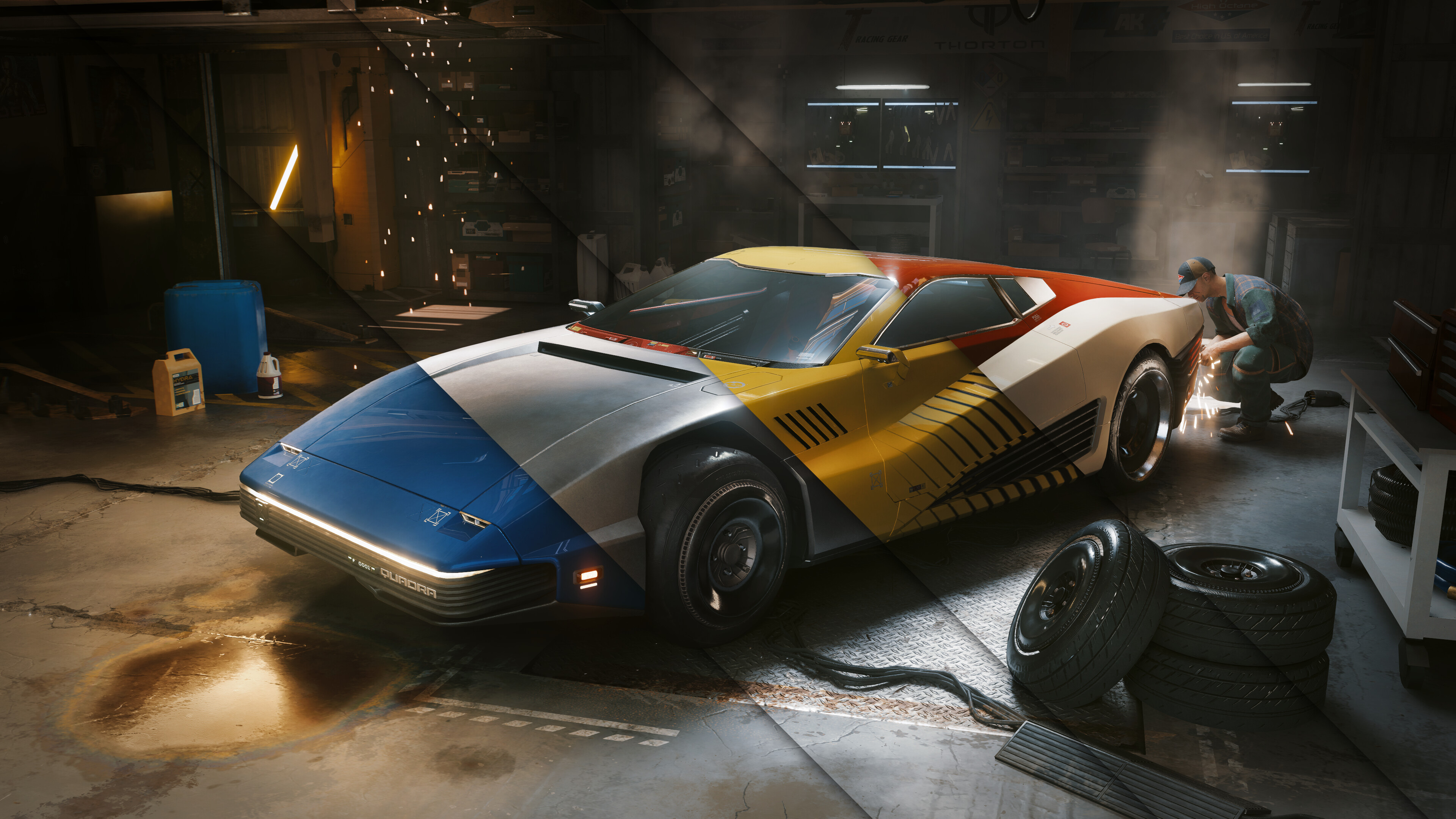 Cyberpunk 2077 screenshot: realistic, first-person, third-person, no outlines, realistic lighting (environment)