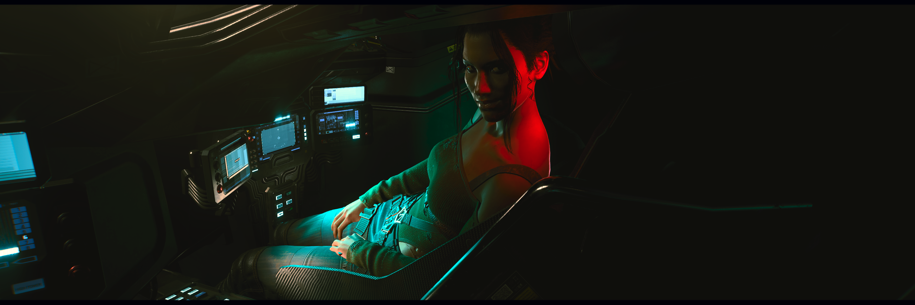 Cyberpunk 2077 screenshot: realistic, first-person, third-person, no outlines, realistic lighting (character, cutscene)