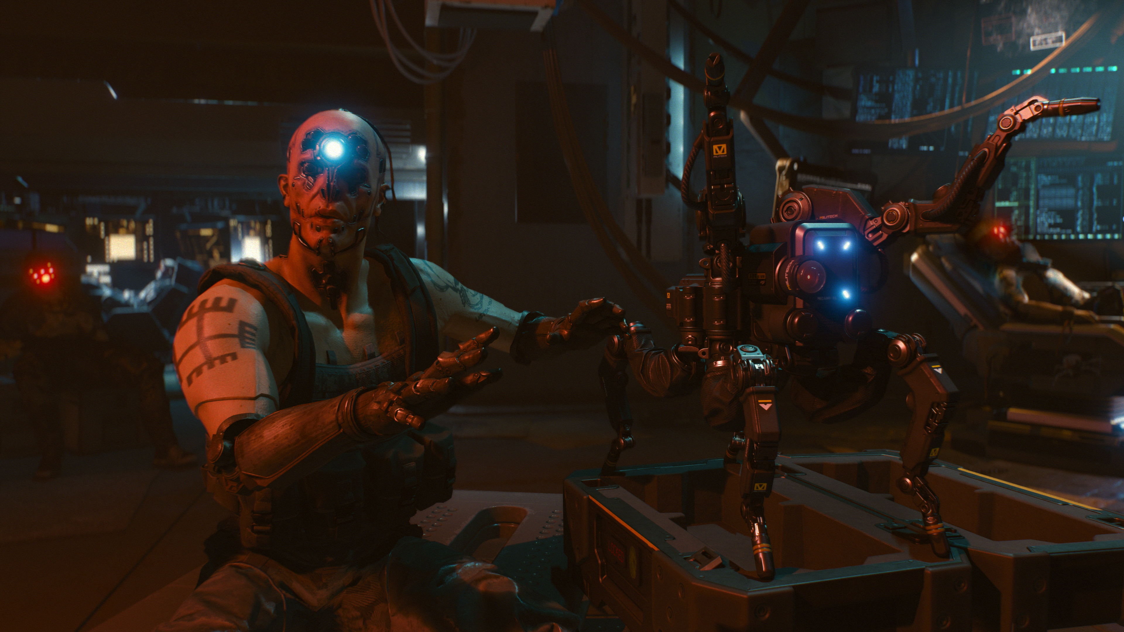 Cyberpunk 2077 screenshot: realistic, first-person, third-person, no outlines, realistic lighting (character, cutscene)