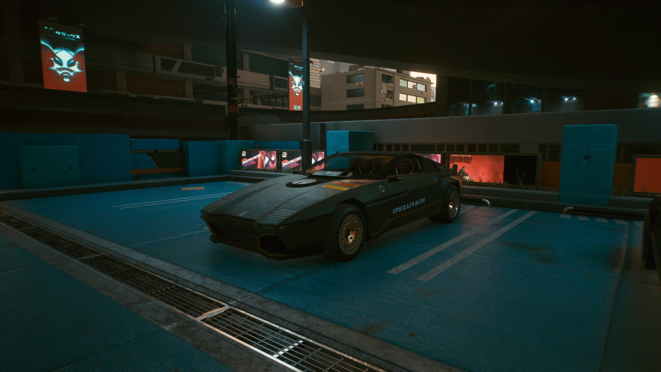 Cyberpunk 2077 screenshot: realistic, first-person, third-person, no outlines, realistic lighting (environment)