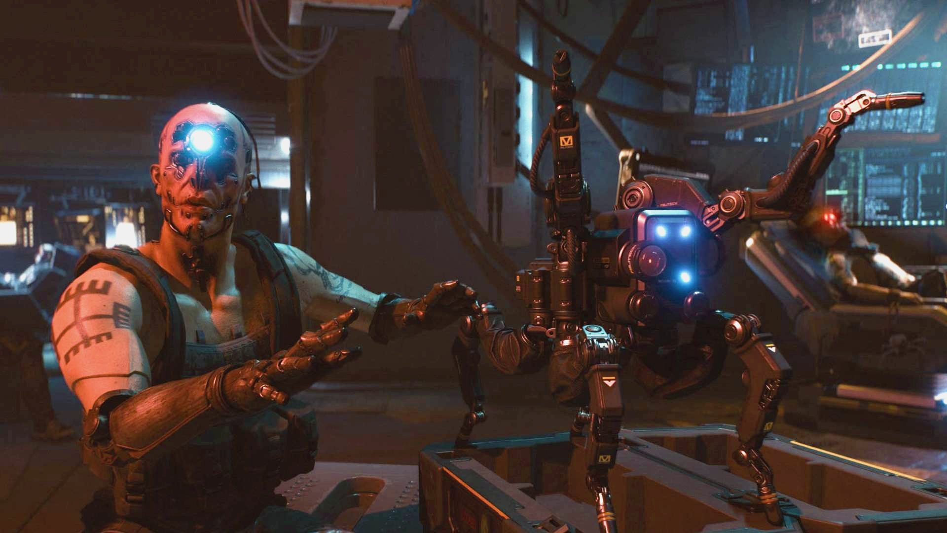 Cyberpunk 2077 screenshot: realistic, first-person, third-person, no outlines, realistic lighting (character, cutscene)