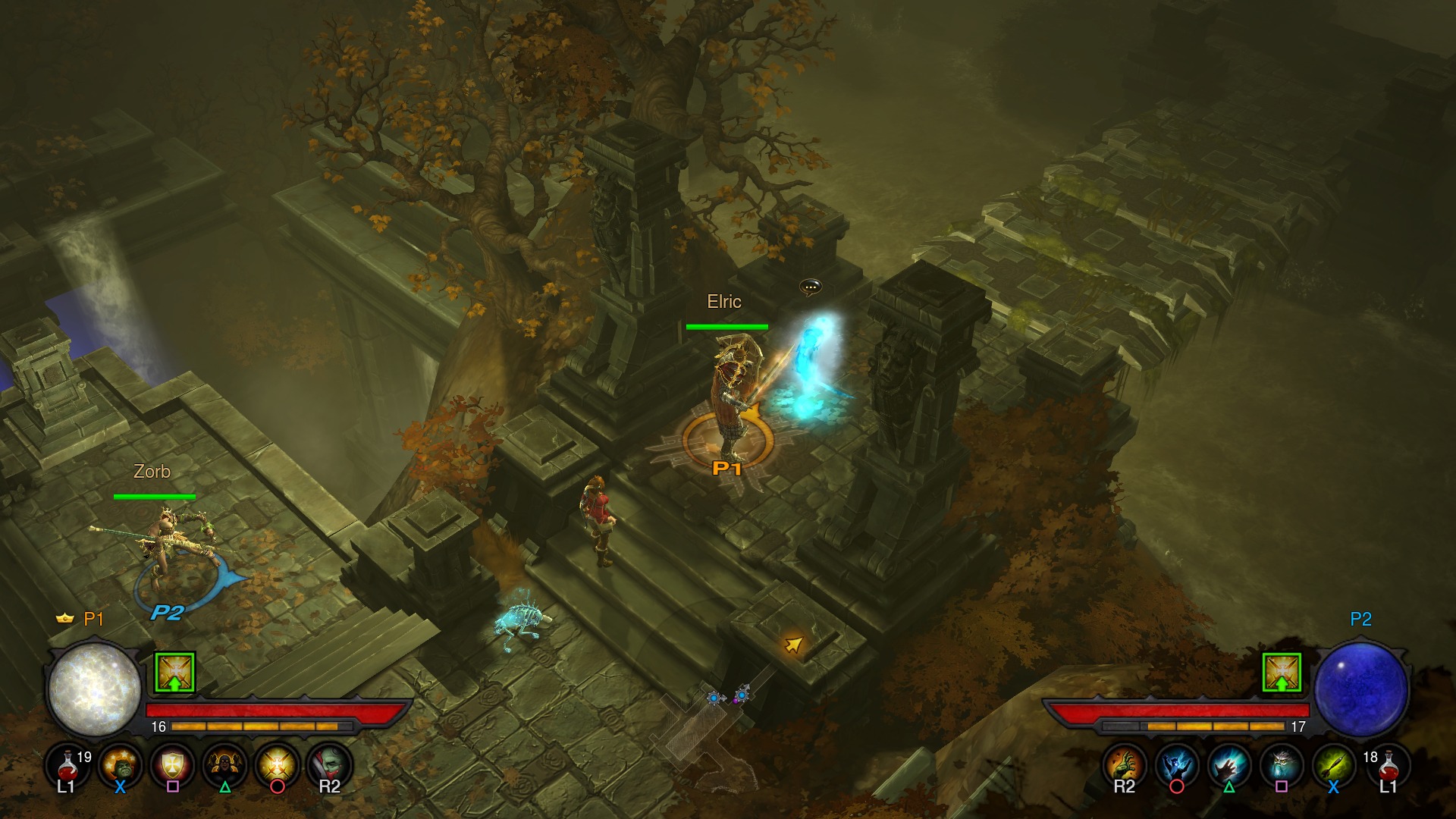 Diablo III: Reaper of Souls – Ultimate Evil Edition screenshot: stylized 3d, painterly, isometric, no outlines, soft gradient (environment)