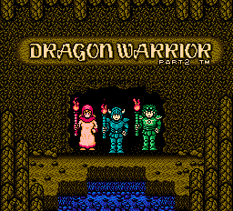 Dragon Quest II screenshot: pixel art, three-quarter, flat / unlit (ui / menu)