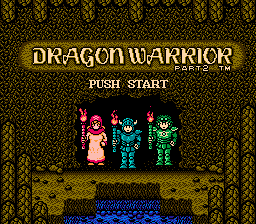 Dragon Quest II screenshot: pixel art, three-quarter, flat / unlit (ui / menu)