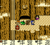 Dragon Warrior III (Game Boy Color) screenshot: pixel art, three-quarter, first-person, black outlines (environment)
