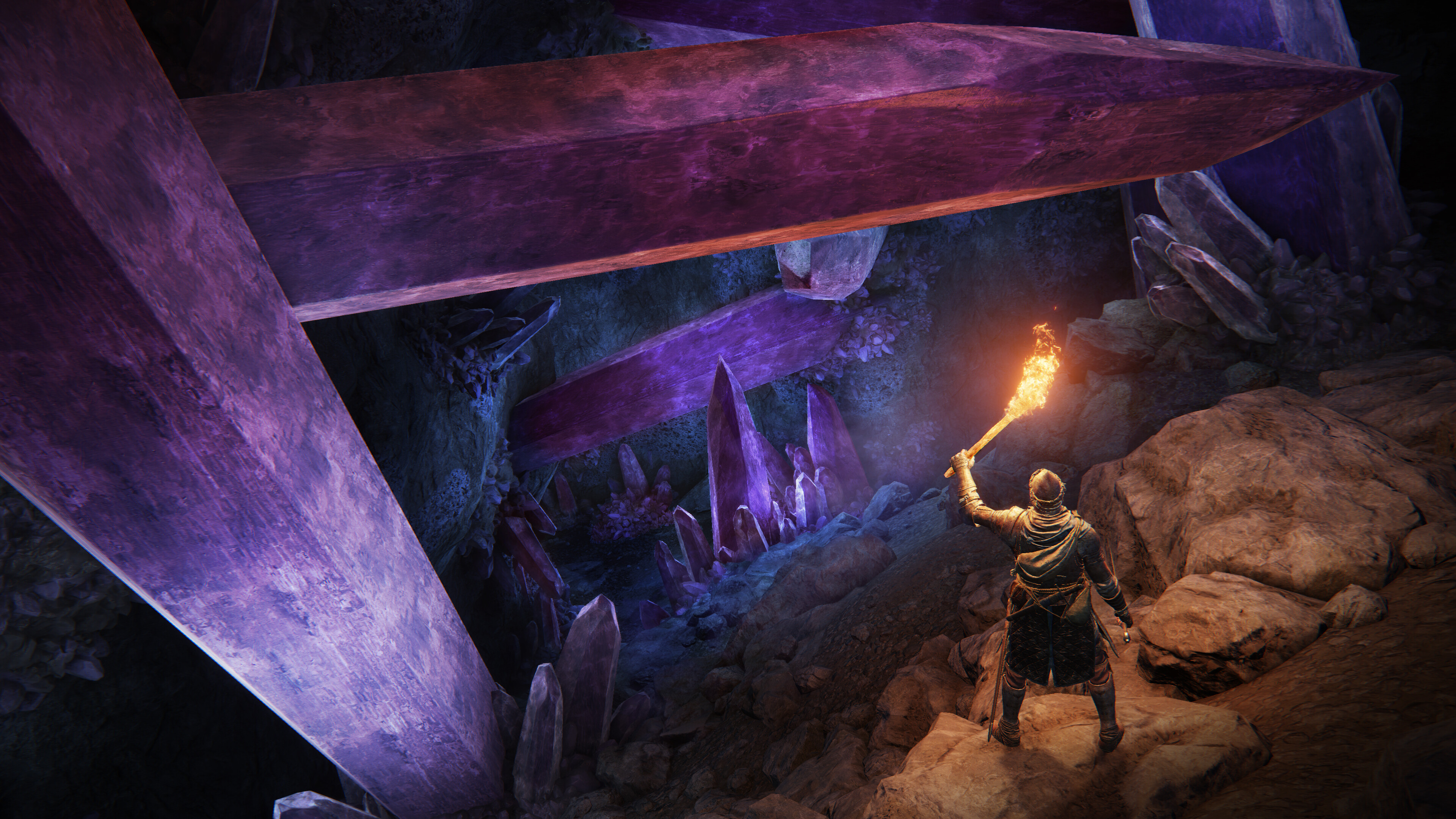 Elden Ring screenshot: realistic, third-person, no outlines, realistic lighting (environment, character)