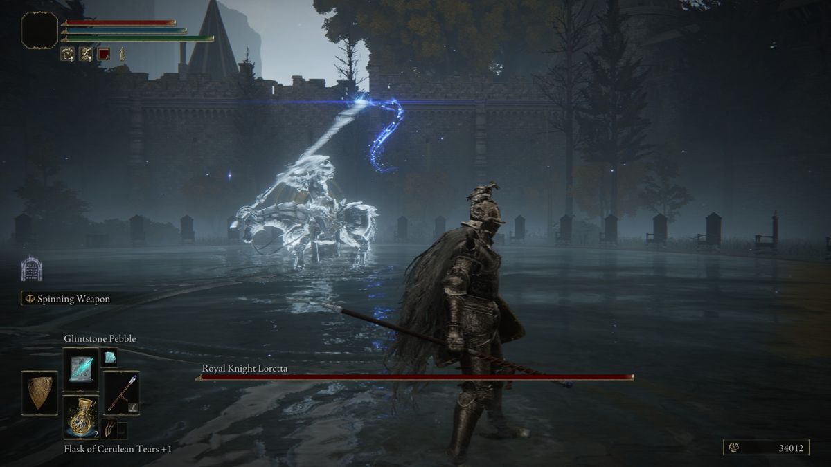 Elden Ring screenshot: realistic, third-person, no outlines, realistic lighting (environment, combat)