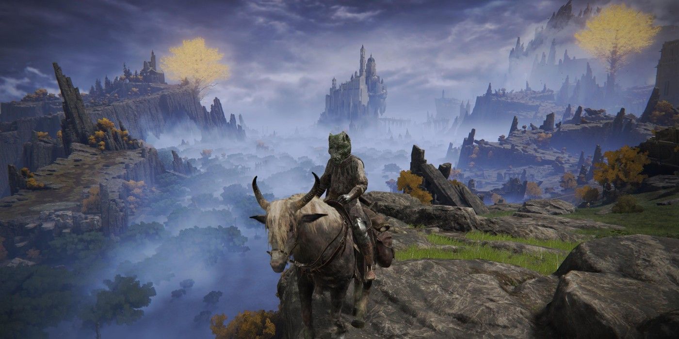 Elden Ring screenshot: realistic, third-person, no outlines, realistic lighting (environment, character)