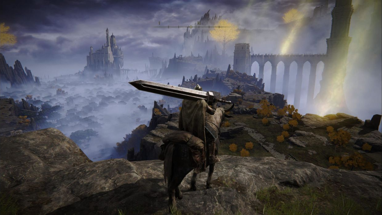 Elden Ring screenshot: realistic, third-person, no outlines, realistic lighting (environment, character)