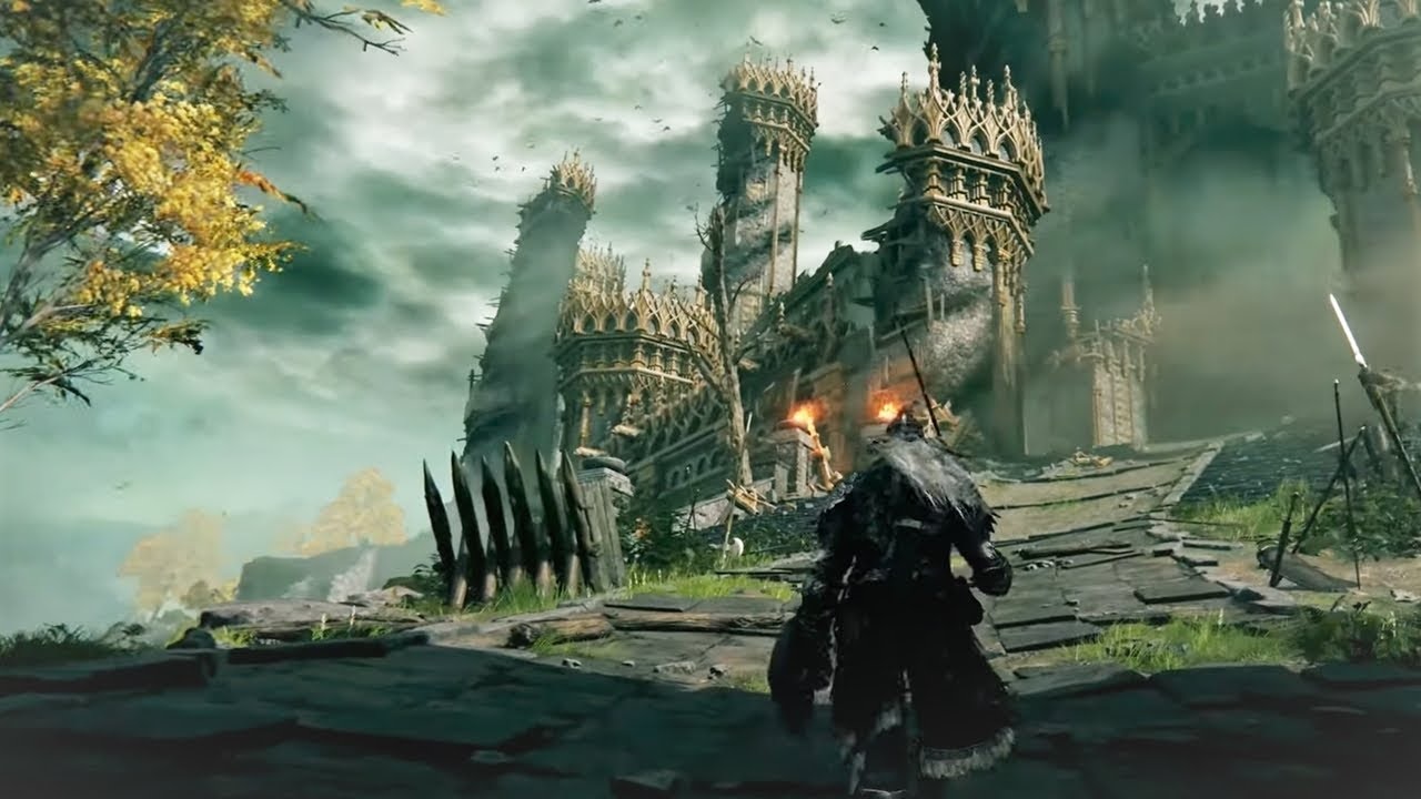 Elden Ring screenshot: realistic, third-person, no outlines, realistic lighting (environment, character)