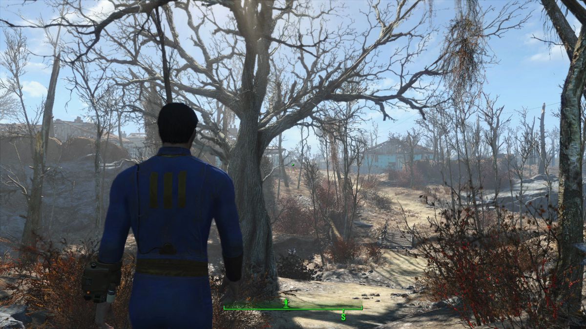 Fallout 4 screenshot: realistic, first-person, third-person, no outlines, realistic lighting (environment, character)