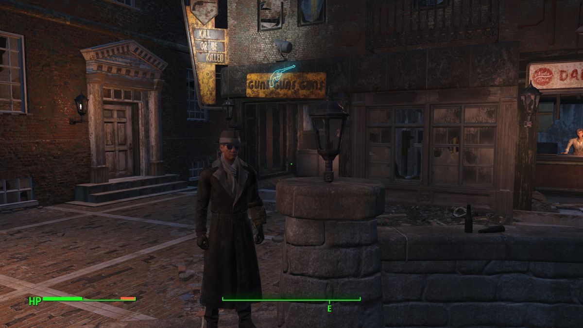 Fallout 4 screenshot: realistic, first-person, third-person, no outlines, realistic lighting (environment, character)