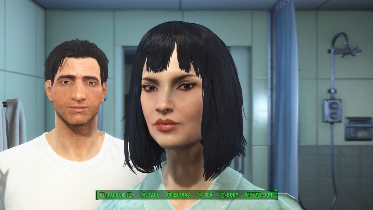 Fallout 4 screenshot: realistic, first-person, third-person, no outlines, realistic lighting (character, ui / menu)