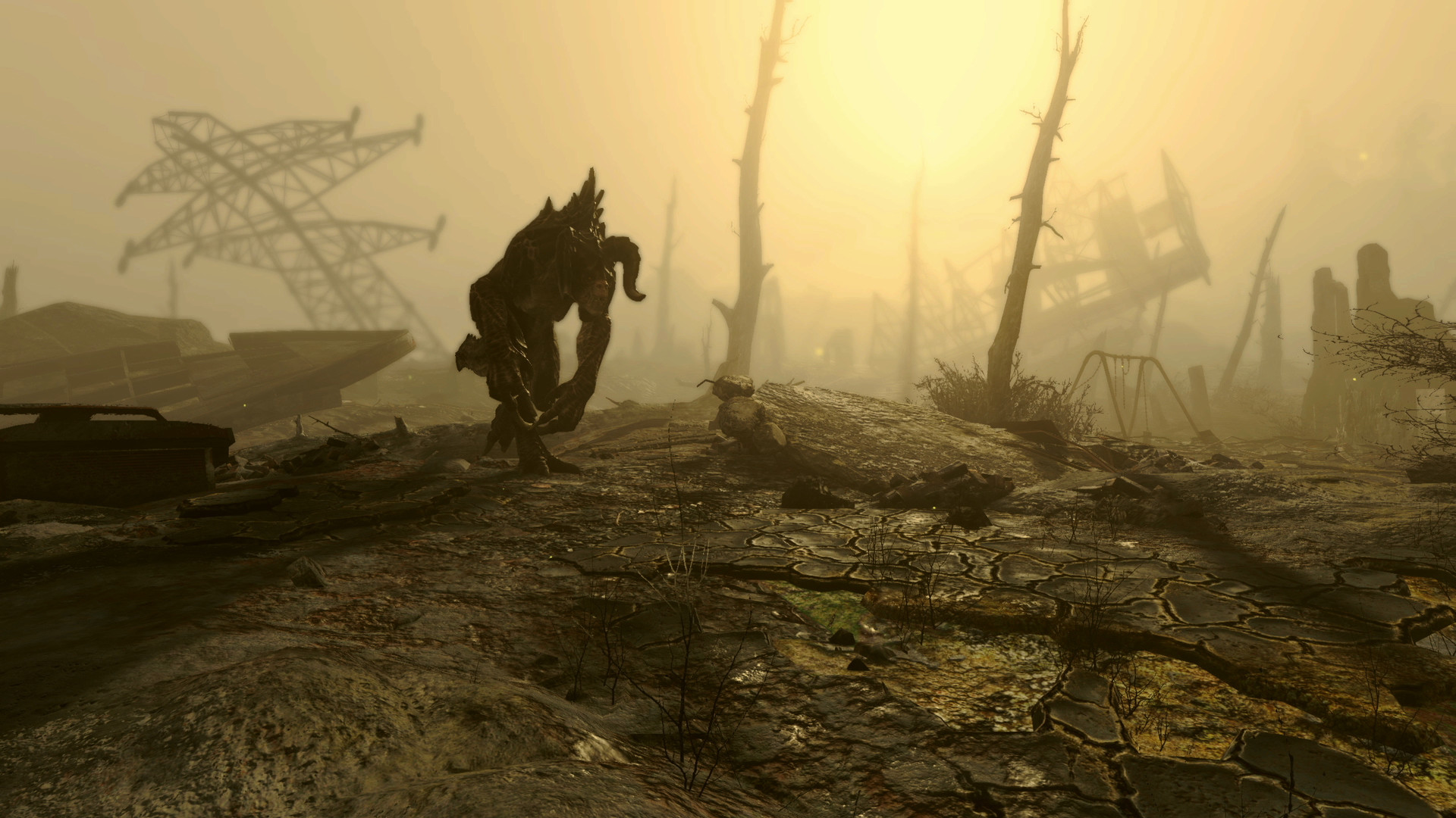 Fallout 4 screenshot: realistic, first-person, third-person, no outlines, realistic lighting (environment, character)