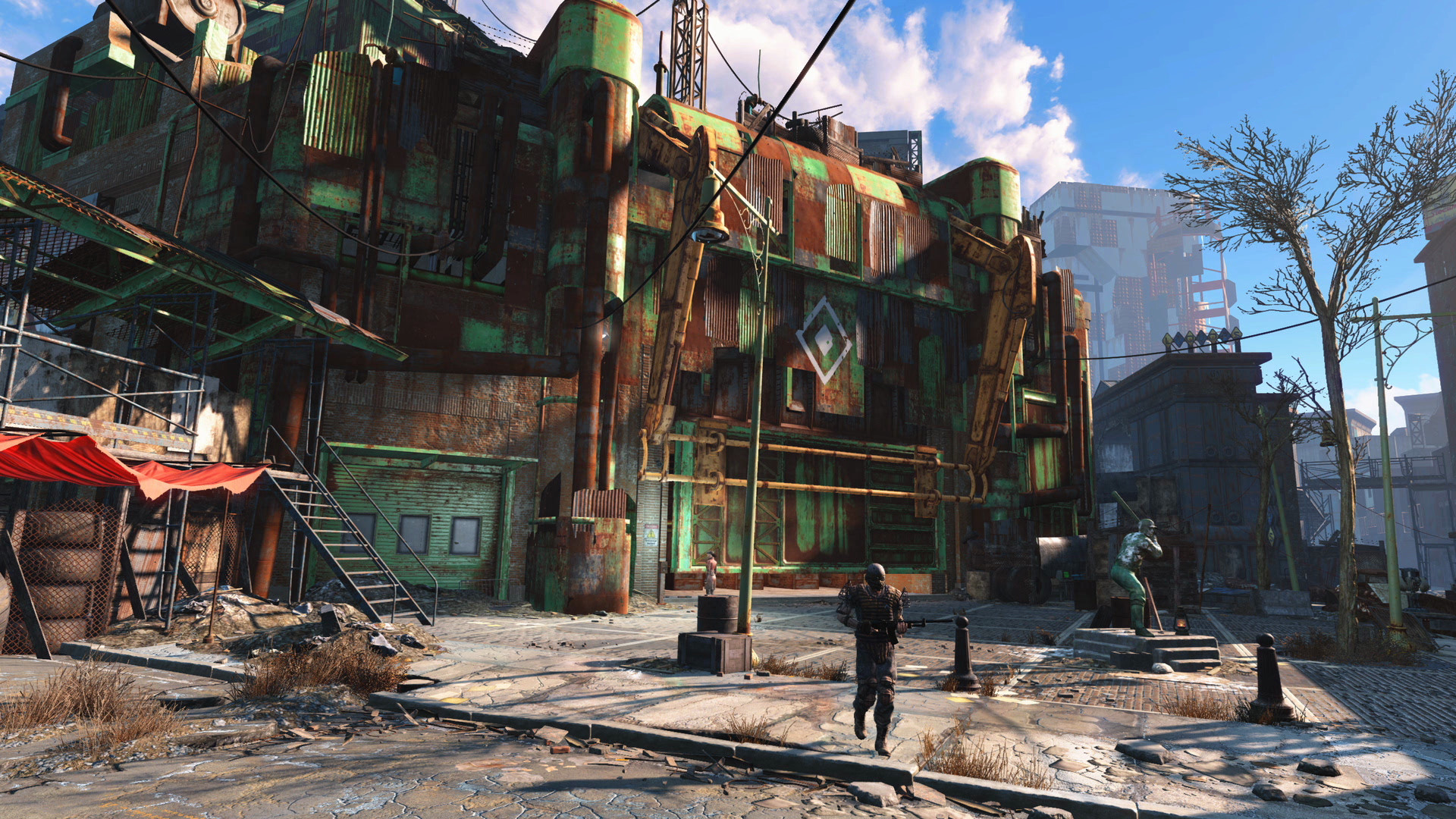 Fallout 4 screenshot: realistic, first-person, third-person, no outlines, realistic lighting (environment)