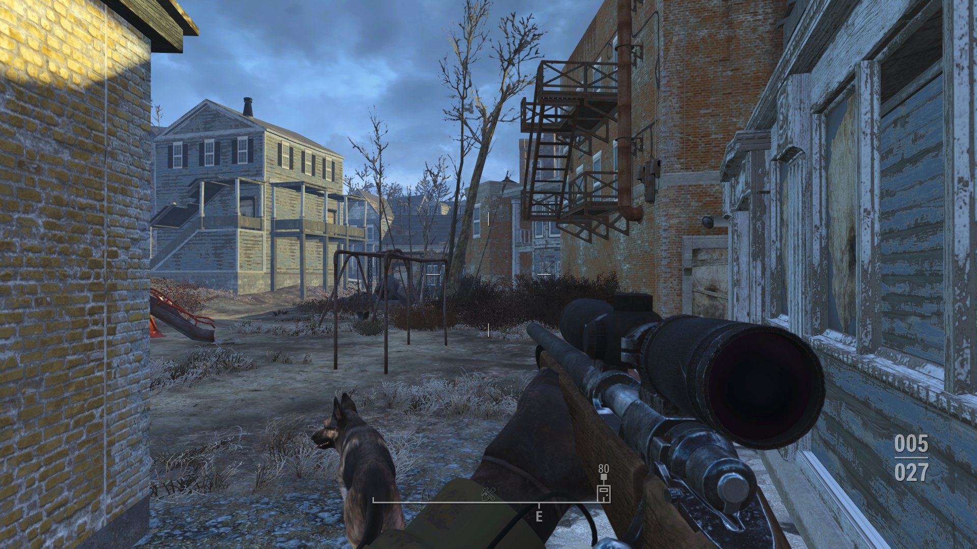 Fallout 4 screenshot: realistic, first-person, third-person, no outlines, realistic lighting (environment, character)