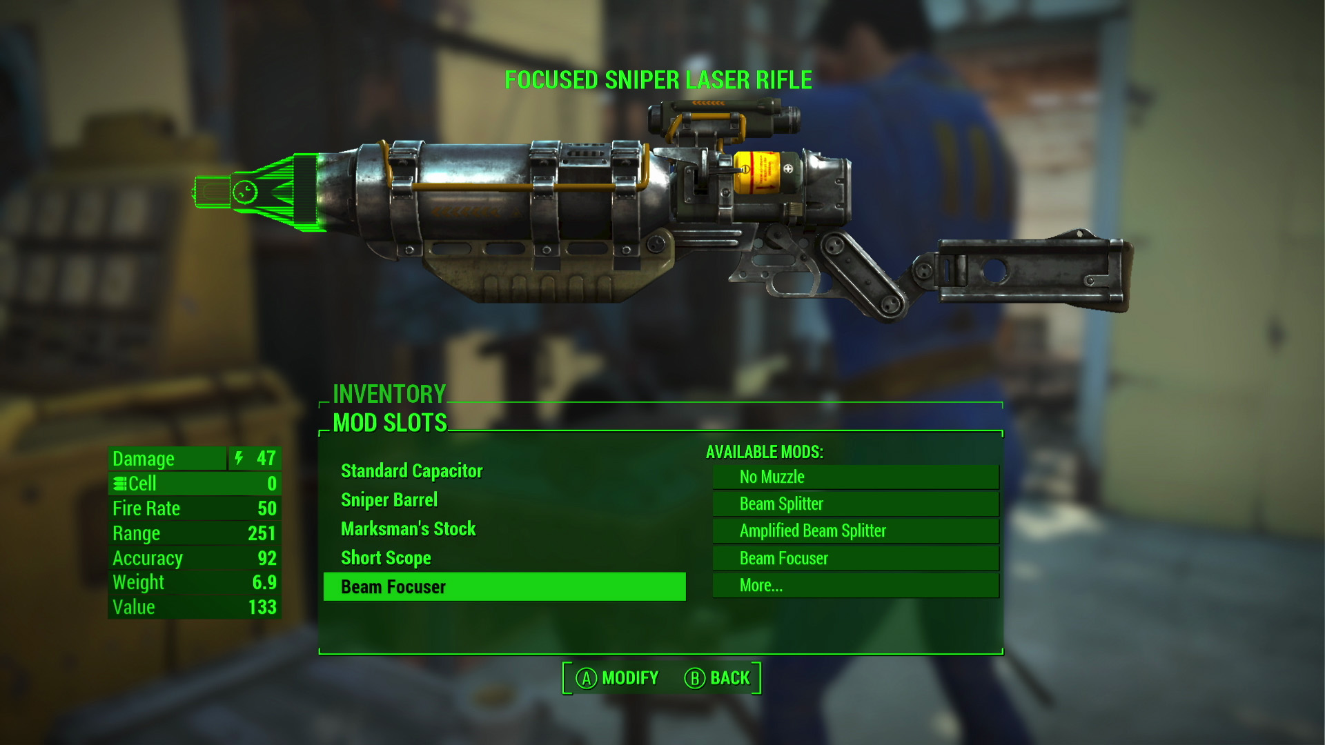 Fallout 4 screenshot: realistic, first-person, third-person, no outlines, realistic lighting (ui / menu)