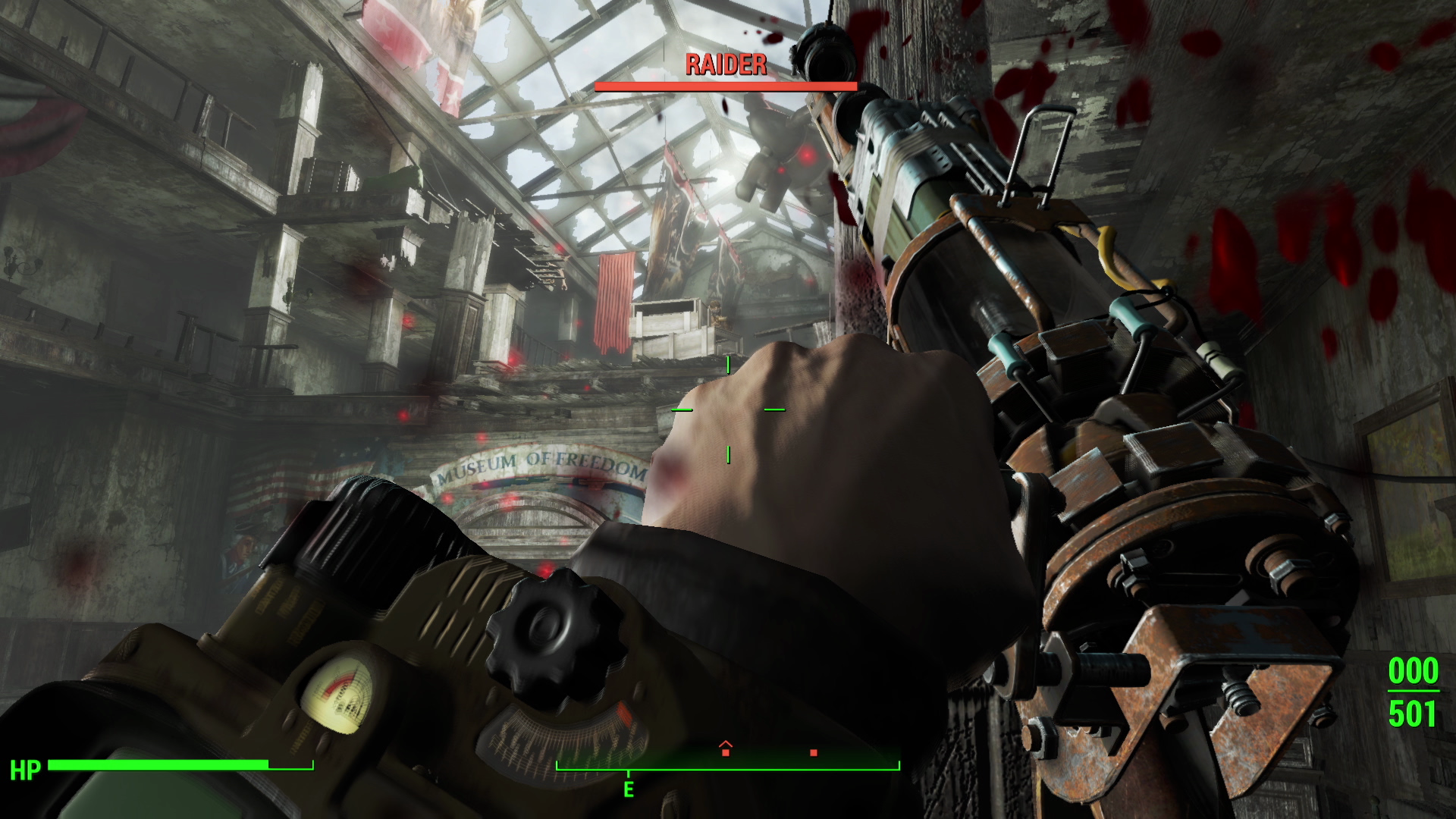 Fallout 4 screenshot: realistic, first-person, third-person, no outlines, realistic lighting (environment, combat)