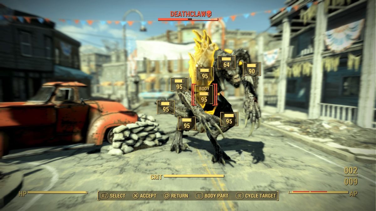 Fallout 4 screenshot: realistic, first-person, third-person, no outlines, realistic lighting (environment, combat)