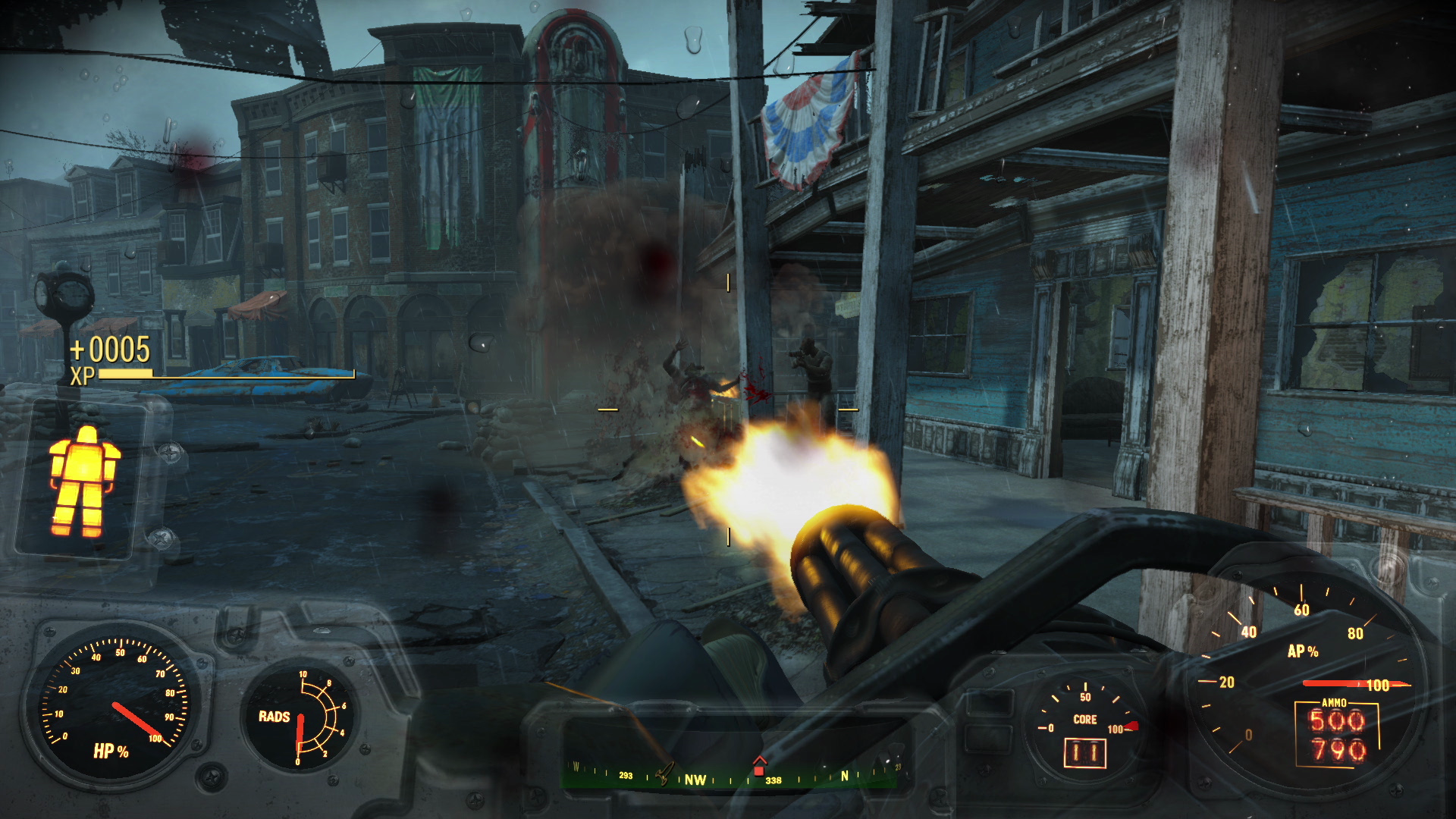 Fallout 4 screenshot: realistic, first-person, third-person, no outlines, realistic lighting (environment, combat)