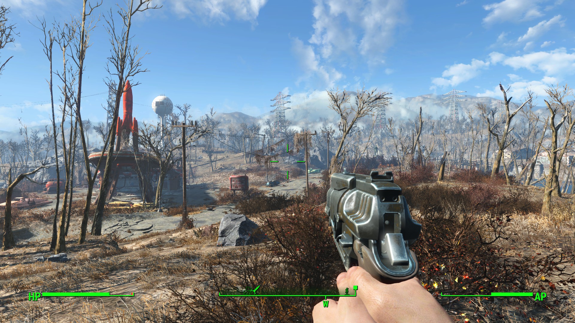 Fallout 4 screenshot: realistic, first-person, third-person, no outlines, realistic lighting (environment)